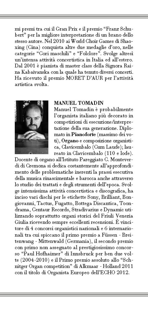 Serate D'Organo - Primavera 2016 - 17 Marzo